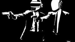 Black background daft punk