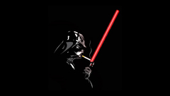 Black background Darth Vader lightsabers