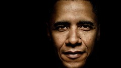 Black background faces