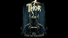 Black background fan art thor marvel comics