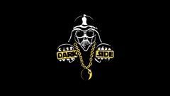 Black background funny Darth Vader dark side