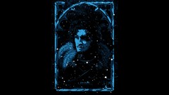 Black background game of thrones fan art TV series John Snow