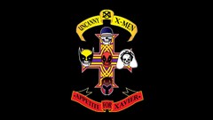 Black background guns n roses fan art comic Uncanny X-Men 