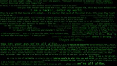 Black background Hackers Quotes green text inspirational 