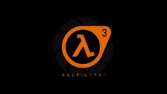 Black background half-life logos minimalistic valve corporation 