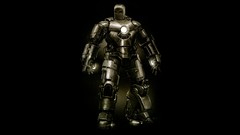 Black background Iron Man suit Mark superheroes marvel comics 