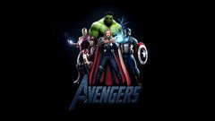 Black background Iron Man thor captain america Hulk (comic 