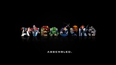 Black background Iron Man thor captain america The Avengers 