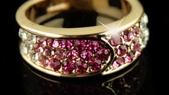 Black background Jewelry rings weddings