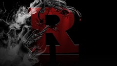 Black background letter graphics