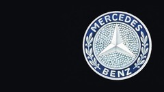Black background Mercedes-Benz German cars