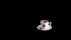 black background Minimalism espresso cup coffee