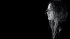 Black background monochrome jennifer lawrence