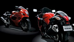 Black background motorbikes hayabusa
