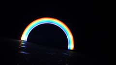 Black background multicolor rainbows