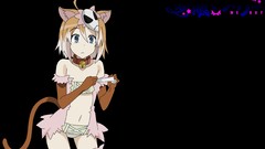 Black background nekomimi animal ears yumekui merry Simple 