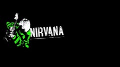 Black background nirvana kurt cobain artwork music bands