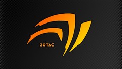 Black background nvidia zotac logos minimalistic