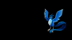 Black background Pokemon Articuno