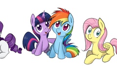 Black background rarity ponies my little pony rainbow dash 