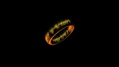 Black background rings the lord of the rings