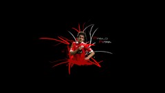 Black background S.L. Benfica Pablo Aimar
