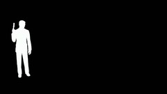 Black background silhouettes Archer (TV)