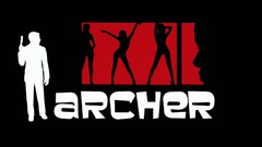Black background silhouettes Archer (TV)