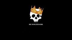 Black background skulls crowns Moriarty Quotes Sherlock BBC