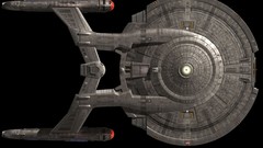 Black background Star Trek spaceships science fiction sci-fi 