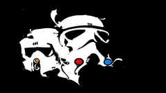Black background star wars
