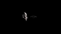 Black background Steve Jobs