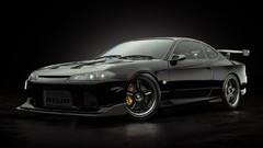 Black background studio vehicles nissan silvia nismo Nissan 