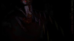 Black background Vampires anime girls touhou flandre scarlet 