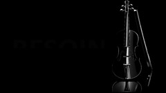 Black background violins