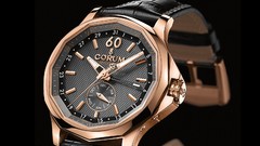 Black background watches clocks Corum