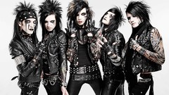 Black band rocks veil brides