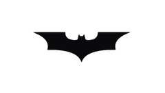 Black Batman black and white white bat white background The 