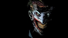 Black Batman black background comics masks smiling the joker 