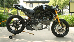 Black bike Ducati