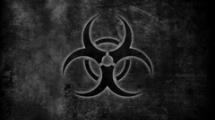 Black biohazard grunge toxic