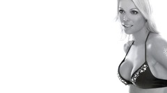 Black black and white white blondes lingerie models