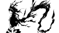 Black black and white white headphones white background horns 