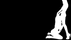 Black black and white woman Simple Background lesbians