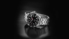 Black black background watches