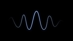 Black black background waves minimalistic