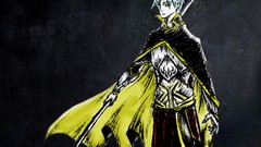 Black blade armor artwork capes