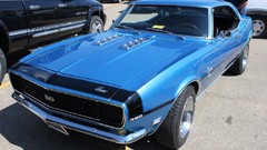 Black blue chevrolet camaro