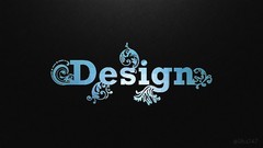 Black blue design patterns Typography black background colors 