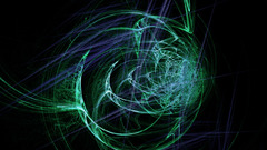 Black blue Green abstract
